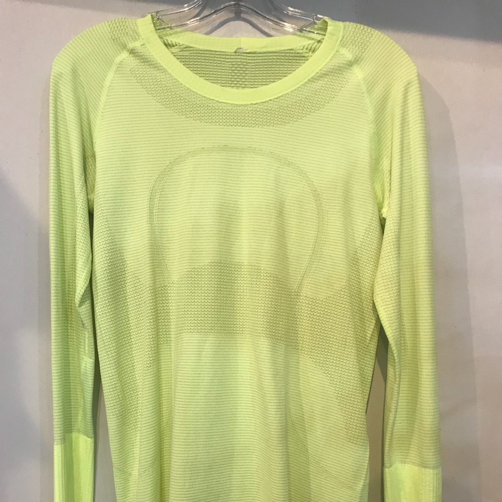 Lululemon Lime Green Long Sleeve Shirt